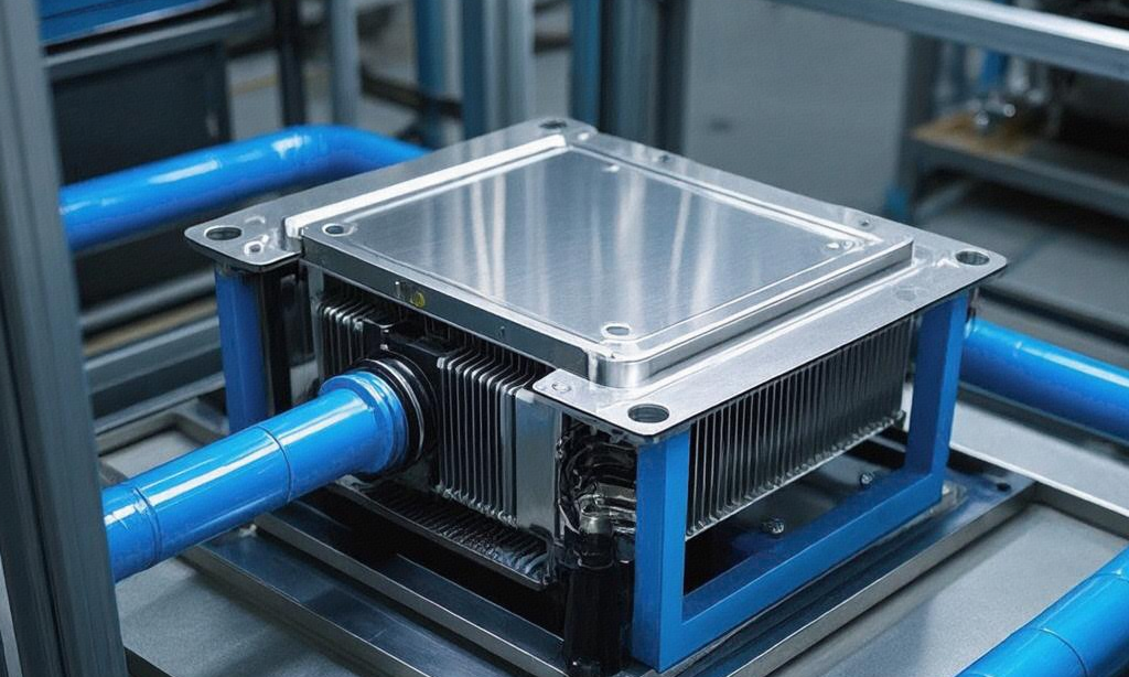 Custom CNC Machining of EV Cooling Plate Support Frames