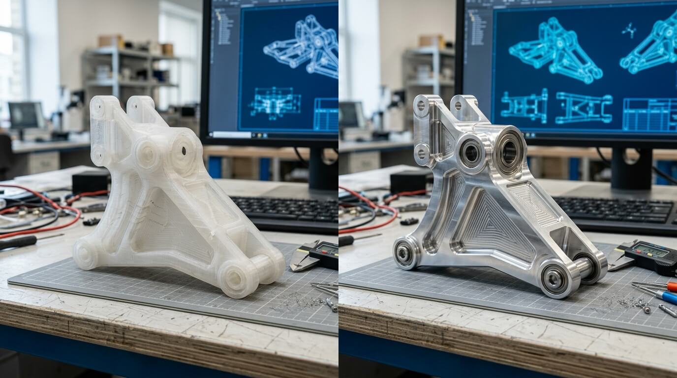 Rapid Prototyping for AMR Development: From 3D Printing to CNC