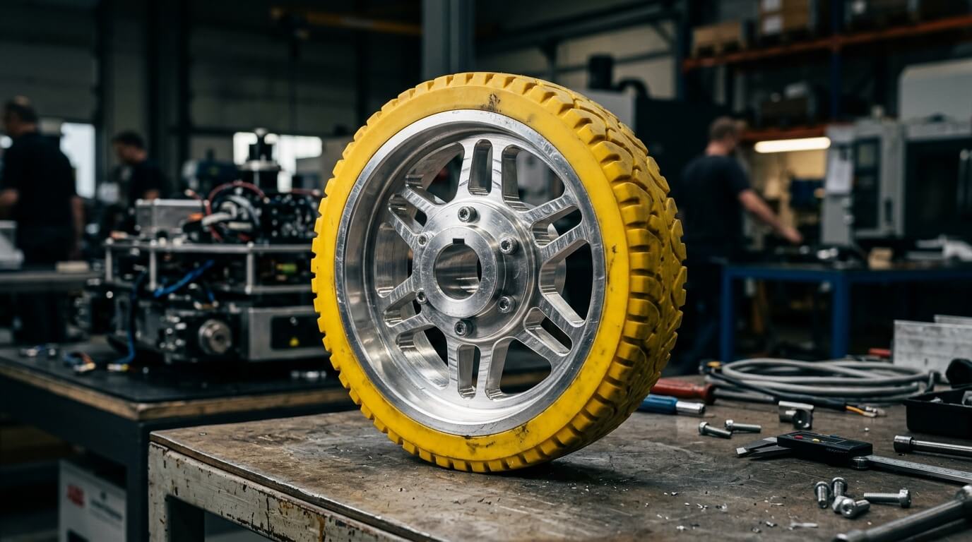 CNC Machining for AGV Drive Wheels and Casters: A Material Selection Guide