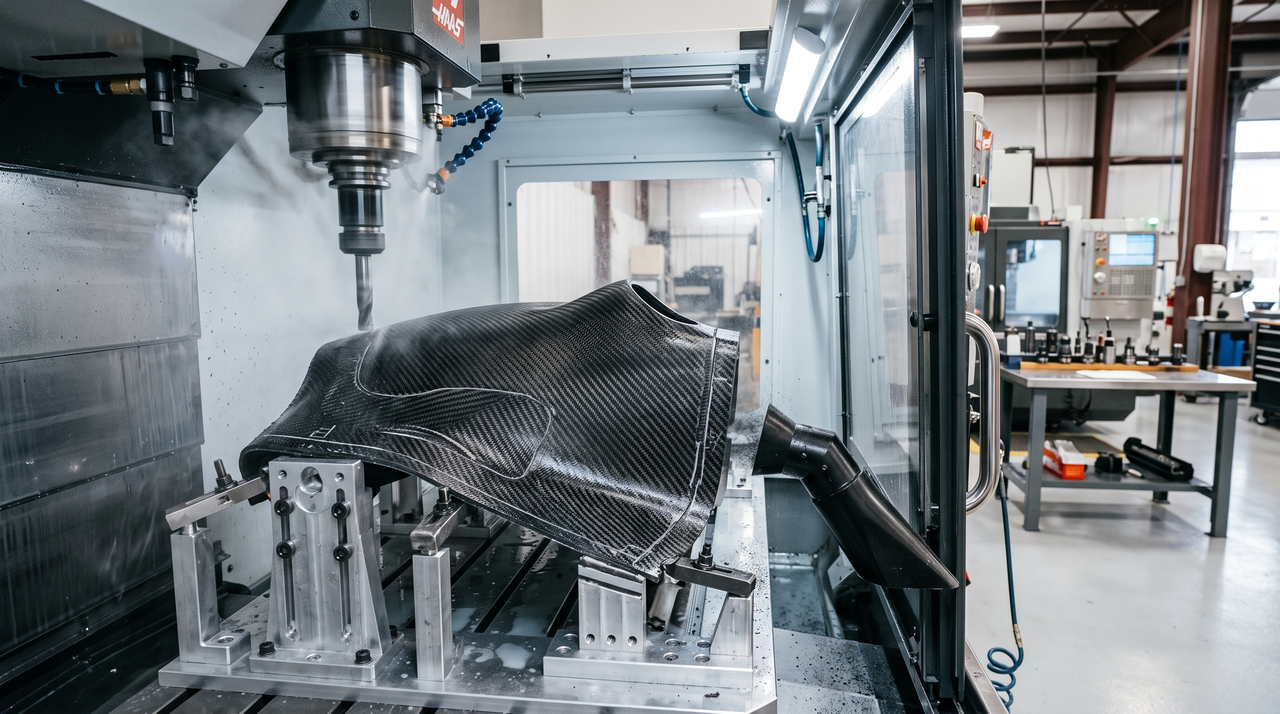 High-Speed Machining of Carbon Fiber Components for UAVs