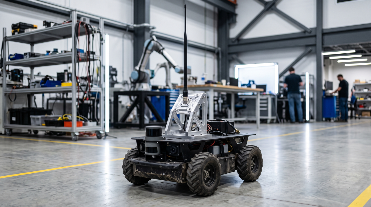 CNC Machined Antenna Mounts for Long-Range Communication Robots