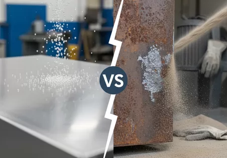 Bead Blasting vs. Sandblasting