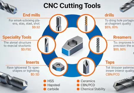 A Guide to Cutting Tools for CNC Machining: Types, Materials, and Selection