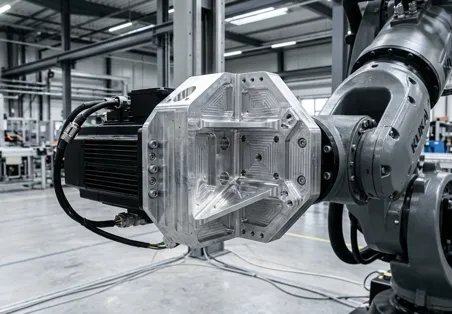 Machining Custom Motor Mounts for High-Payload Industrial Robots